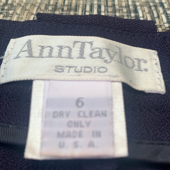 Ann Taylor Studio , pre worn , deep blue slacks - Picture 4 of 6